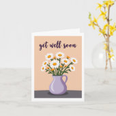 Pretty Daisy Bouquet Get Well Soon Card カード (黄色い花)