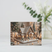 Pretty decorated gingerbread house  シーズンポストカード (スタンド正面)