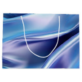 Pretty Dreamy 青紫 ブライダル シャワー ラージペーパーバッグ (裏面)