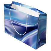 Pretty Dreamy 青紫 ブライダル シャワー ラージペーパーバッグ (裏面アングル)