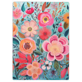 Pretty Elegant Botanical Stylish Floral クリップボード (裏面)