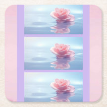 Pretty Elegant Pink Roses Stone Coaster