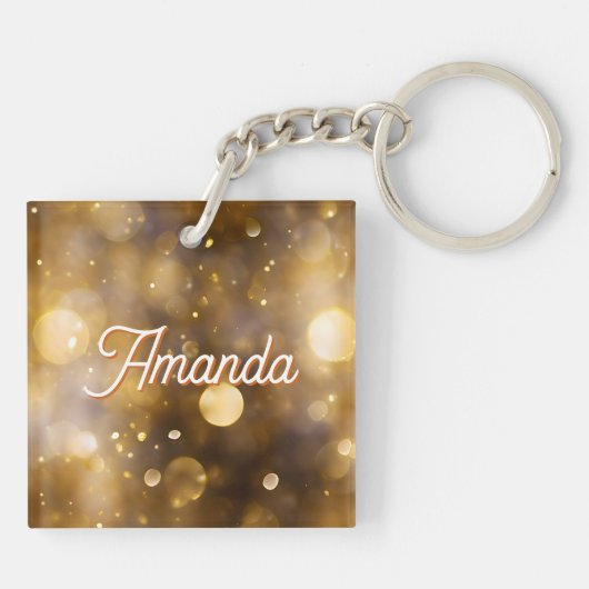 Pretty Elven Fairy & Dragon Ethereal Personalized キーホルダー (裏面)