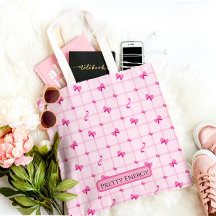 Pretty Energy Pink Aesthetic Tote Bag