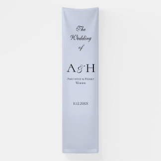 Pretty Fabric Wedding Welcome Banner - Lavender 横断幕