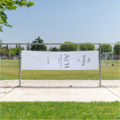 Pretty Fabric Wedding Welcome Banner - Lavender 横断幕 (インサイチュ)