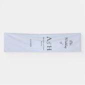 Pretty Fabric Wedding Welcome Banner - Lavender 横断幕 (横)