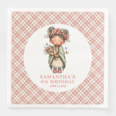 Pretty Fairy Pink Flowers 7歳の誕生日パーティー  (正面)
