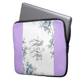 Pretty Faith Over Fear on Cross Electronics Bag ラップトップスリーブ (正面左)