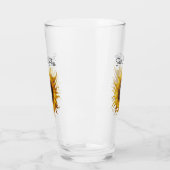 Pretty Fantasy Yellow Sunflower Curled Petals タンブラーグラス (左)