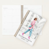 Pretty Fashion Woman Walking Planner プランナー手帳 (ディスプレー)