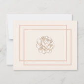 Pretty Fashionista Name Personalized Flat ノートカード (裏面)