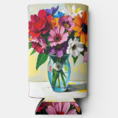 Pretty Floral Art スリム缶クーラー (正面)