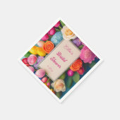 Pretty Floral Framed Roses Tulips Hydrangea Event  スタンダードカクテルナプキン (角)