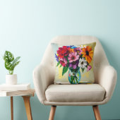 Pretty Floral Glass Vase クッション (椅子)