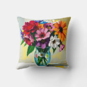 Pretty Floral Glass Vase クッション (裏面)