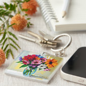 Pretty Floral Identifcation キーホルダー (正面右)