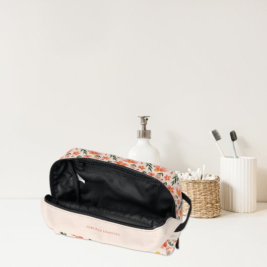 Pretty Floral Monogram | ピンク&ピーチ ドップキット