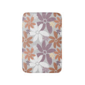 Pretty Floral Pattern Sapphic Lesbian Flag バスマット (正面縦)
