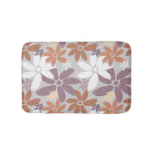 Pretty Floral Pattern Sapphic Lesbian Flag バスマット (正面)