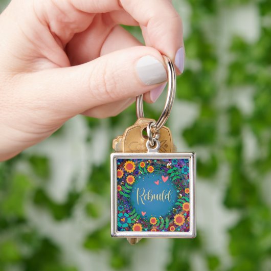 Pretty Floral Rebuild Inspirivity Keychain キーホルダー (手)
