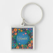 Pretty Floral Rebuild Inspirivity Keychain キーホルダー (正面)