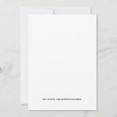 Pretty Floral Wedding 招待状 (裏面)