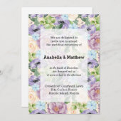 Pretty Floral Wedding 招待状 (正面/裏面)