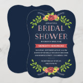 Pretty Florals | ブライズシャワー 招待状 (正面/裏面)