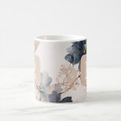 Pretty Flower Monogram Template Personalized コーヒーマグカップ (中央)