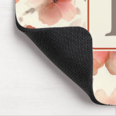 Pretty Flower Monogram Template Personalized マウスパッド (コーナー)