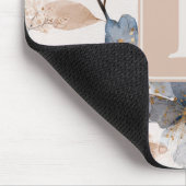 Pretty Flower Monogram Template Personalized マウスパッド (コーナー)