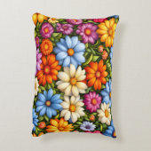 Pretty flowers, brightly colored, アクセントクッション (裏面(縦))