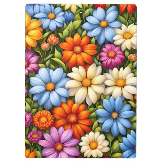 Pretty flowers, brightly colored, クリップボード (裏面)