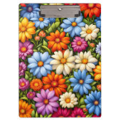 Pretty flowers, brightly colored, クリップボード (正面)
