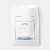 Pretty Forget-me-nots Funeral Seed Packet フェイバーバッグ (正面)