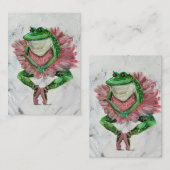 Pretty frog ノートカード (正面/裏面)