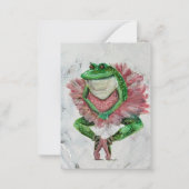 Pretty frog ノートカード (裏面)