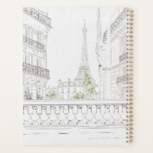 Pretty Girl with Coffee in Paris プランナー手帳 (裏面)