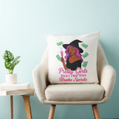 Pretty Girls Don’t Play With Broke Spirits – Pink  クッション (椅子)