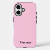 Pretty Girly Pink Personalized Name Case-Mate iPhoneケース (裏面)