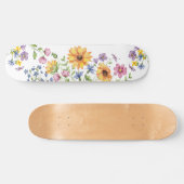 Pretty Girly Wildflowers Skateboard スケートボード (横)