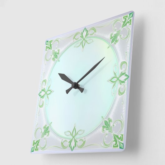 Pretty Green Wall Clock スクエア壁時計 (傾斜)