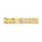Pretty hand drawn botanical element mustard  招待状ベリーバンド (フラット)