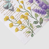 Pretty Handwritten letters Botanical White 薄葉紙 (詳細)