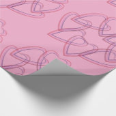 Pretty heart circle pattern ラッピングペーパー (角)