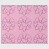Pretty heart circle pattern ラッピングペーパー (フラット)