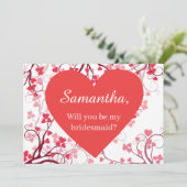 Pretty Hearts Bridesmaid proposal 招待状 (スタンド正面)
