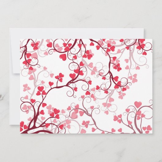 Pretty Hearts Bridesmaid proposal 招待状 (裏面)