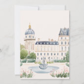 Pretty Highland Cow Baby Shower 招待状 (裏面)